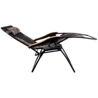 Fauteuil de salon surdimensionné XL rembourré à gravité zéro, accoudoirs larges, inclinable et réglable avec porte-gobelet - N/A