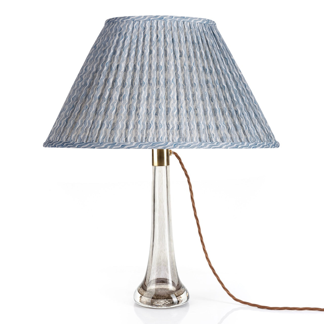 Abat-jour Fermoie en Popple bleu clair