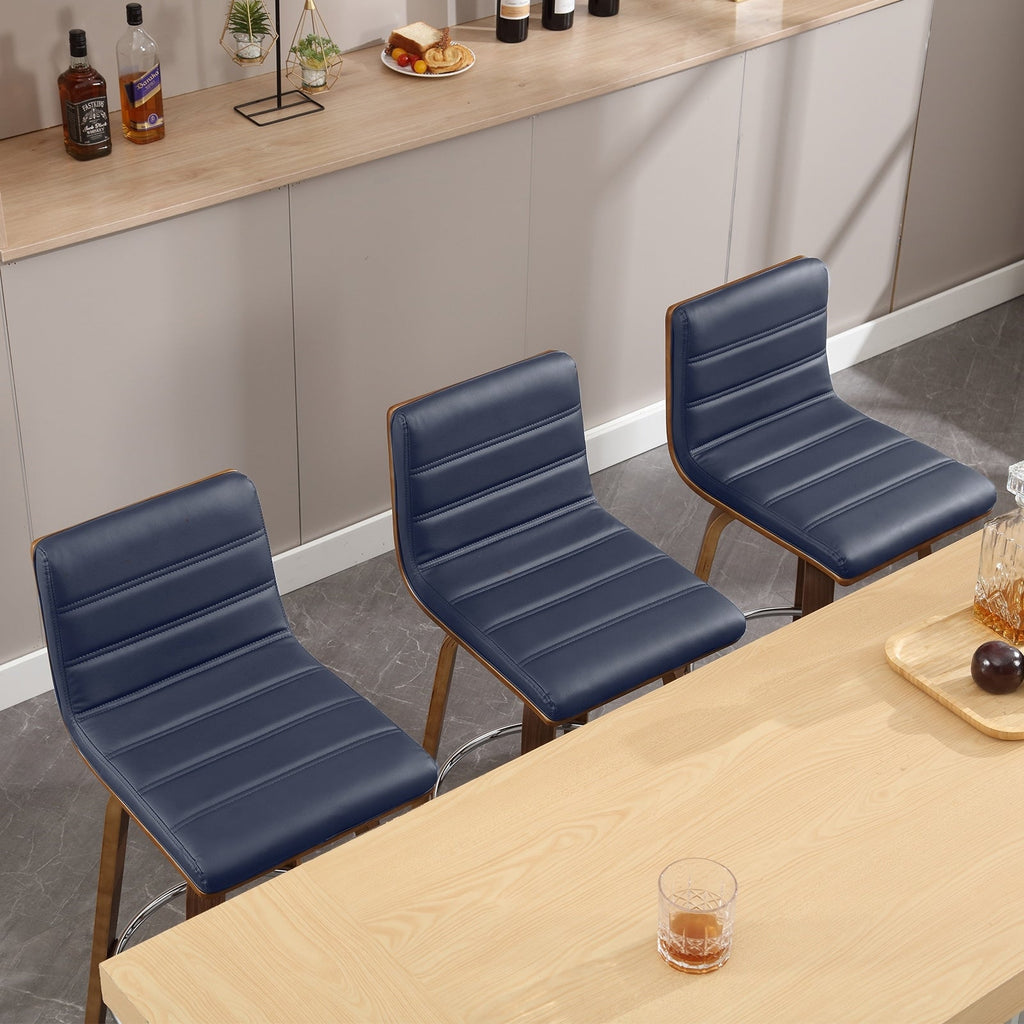 Tabourets de bar/comptoir pivotants en similicuir 26/29, lot de 2/3