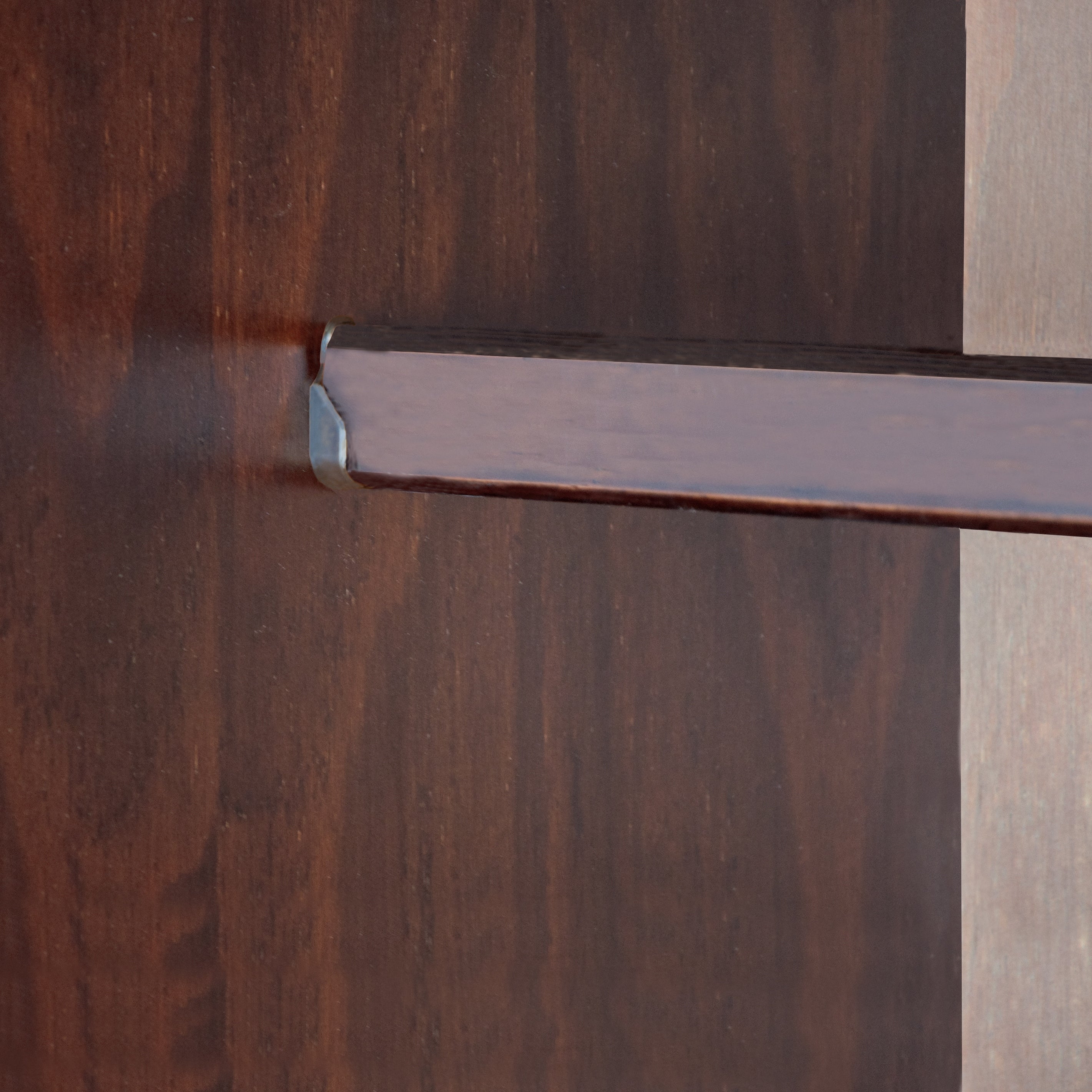 Armoire penderie 4 portes Kyle 100 % bois massif de Palace Imports avec portes en bois massif ou en miroir