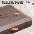 Base de parasol déporté Pellebant de 220 lb avec roulettes - N/A