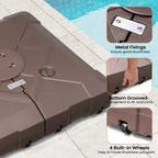 Base de parasol déporté Pellebant de 220 lb avec roulettes - N/A