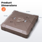 Base de parasol déporté Pellebant de 220 lb avec roulettes - N/A