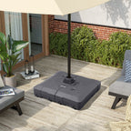 Base de parasol déporté Pellebant de 220 lb avec roulettes - N/A