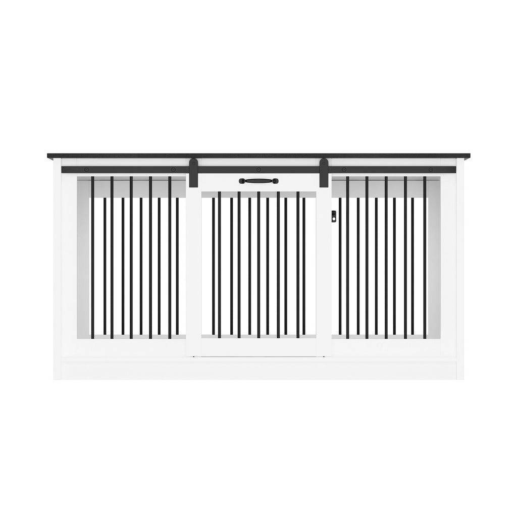 Cage pour chien élégante et robuste avec renfort en tube de fer