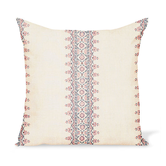 Coussin à rayures Isfahan framboise de Peter Dunham Textiles