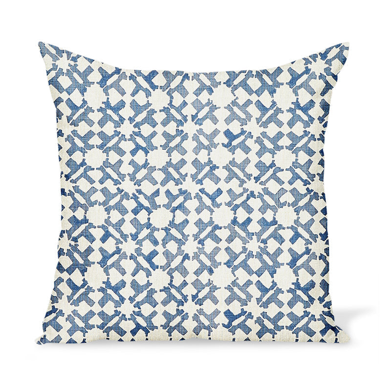 Coussin Orcha en indigo de Peter Dunham Textiles
