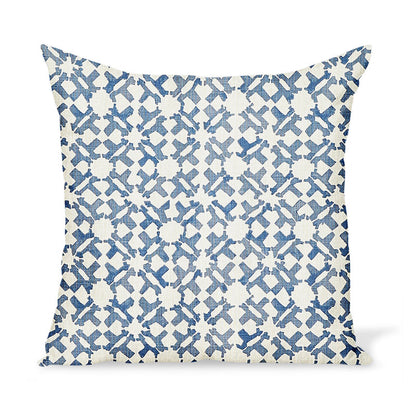 Coussin Orcha en indigo de Peter Dunham Textiles