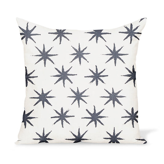Coussin d'extérieur Starstruck en charbon de bois de Peter Dunham Textiles