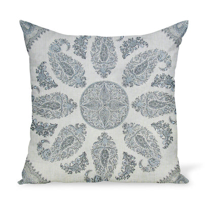Coussin Samarkand en anthracite/argenté de Peter Dunham Textiles