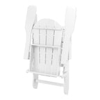 Chaise pliante Adirondack Polytrends Laguna résistante à la décoloration et aux intempéries pour patio extérieur