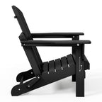 Chaise pliante Adirondack Polytrends Laguna résistante à la décoloration et aux intempéries pour patio extérieur