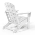 Chaise pliante Adirondack Polytrends Laguna résistante à la décoloration et aux intempéries pour patio extérieur