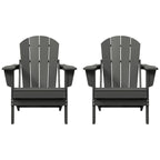 Chaises pliantes Adirondack Polytrends Laguna résistantes aux intempéries (lot de 2)