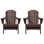 Chaises pliantes Adirondack Polytrends Laguna résistantes aux intempéries (lot de 2)