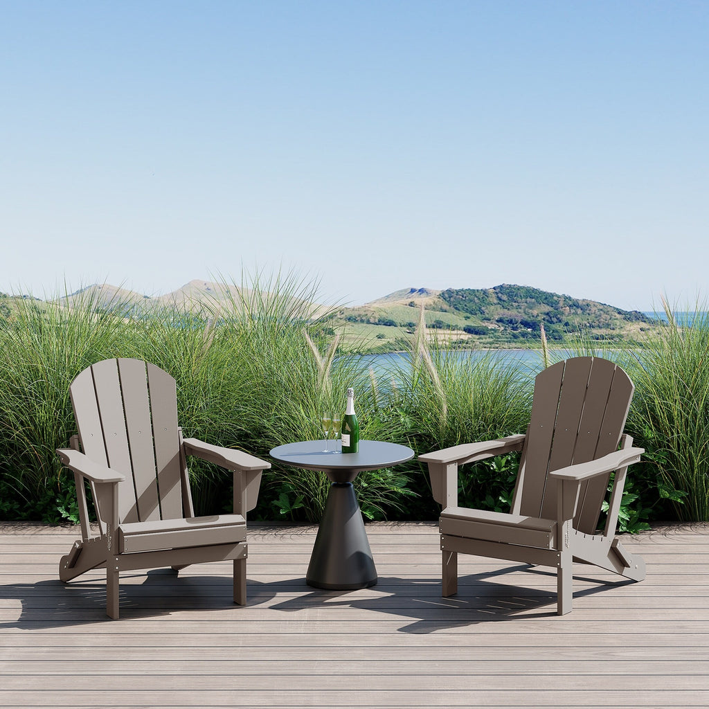 Chaises pliantes Adirondack Polytrends Laguna résistantes aux intempéries (lot de 2)