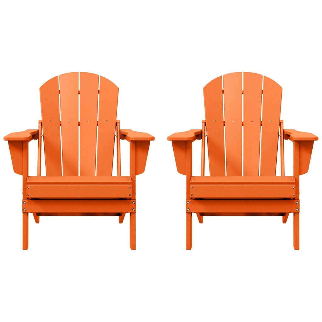 Chaises pliantes Adirondack Polytrends Laguna résistantes aux intempéries (lot de 2)