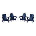 Chaises pliantes Adirondack Polytrends Laguna résistantes aux intempéries (lot de 4)