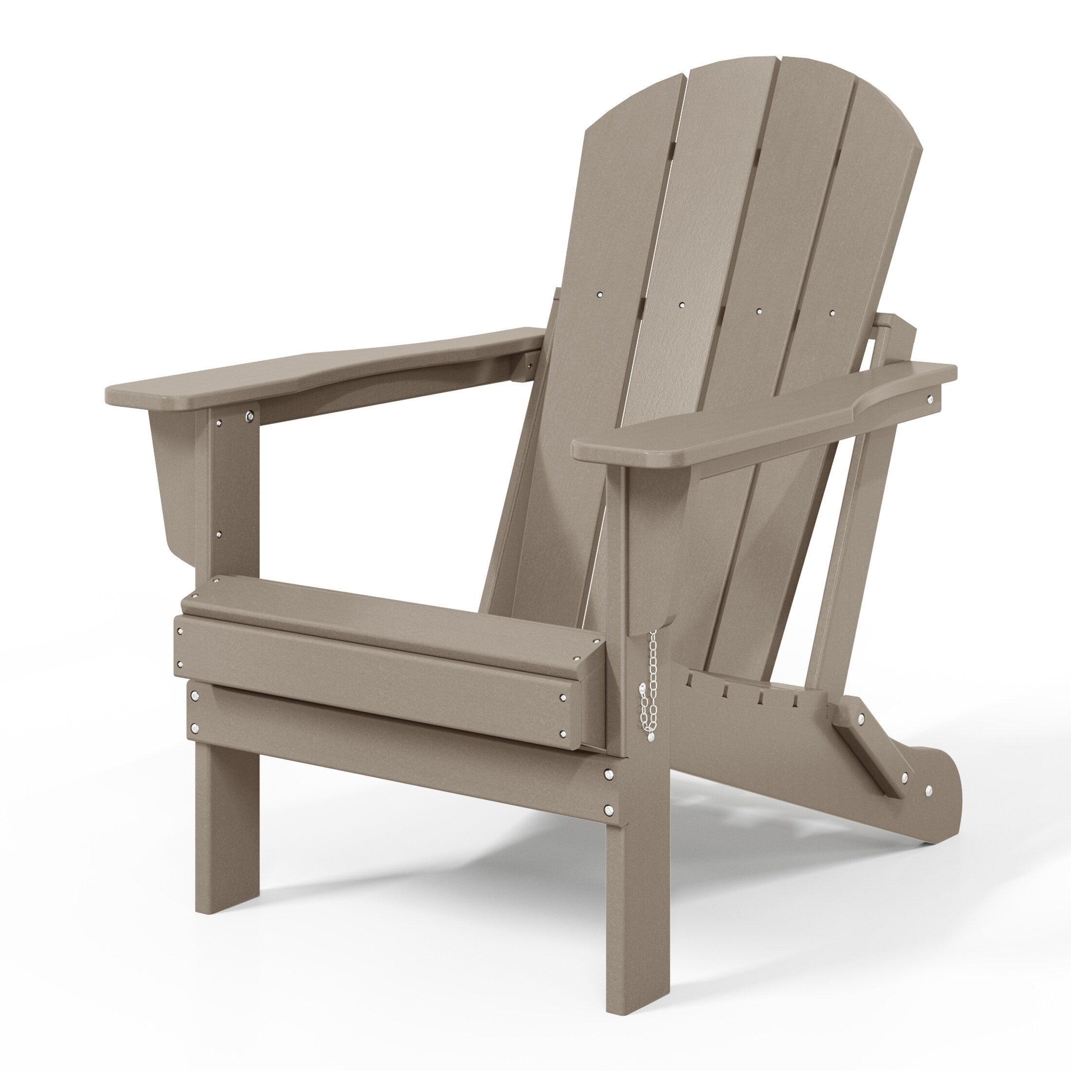 Chaises pliantes Adirondack Polytrends Laguna résistantes aux intempéries (lot de 4)