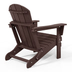 Chaises pliantes Adirondack Polytrends Laguna résistantes aux intempéries (lot de 4)