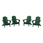 Chaises pliantes Adirondack Polytrends Laguna résistantes aux intempéries (lot de 4)