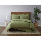 Brooklyn Loom Tight-Weave Cotton Percale Duvet Set
