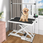 Table de toilettage électrique professionnelle pour grands chiens, robuste, avec bras en aluminium, 50 po de largeur