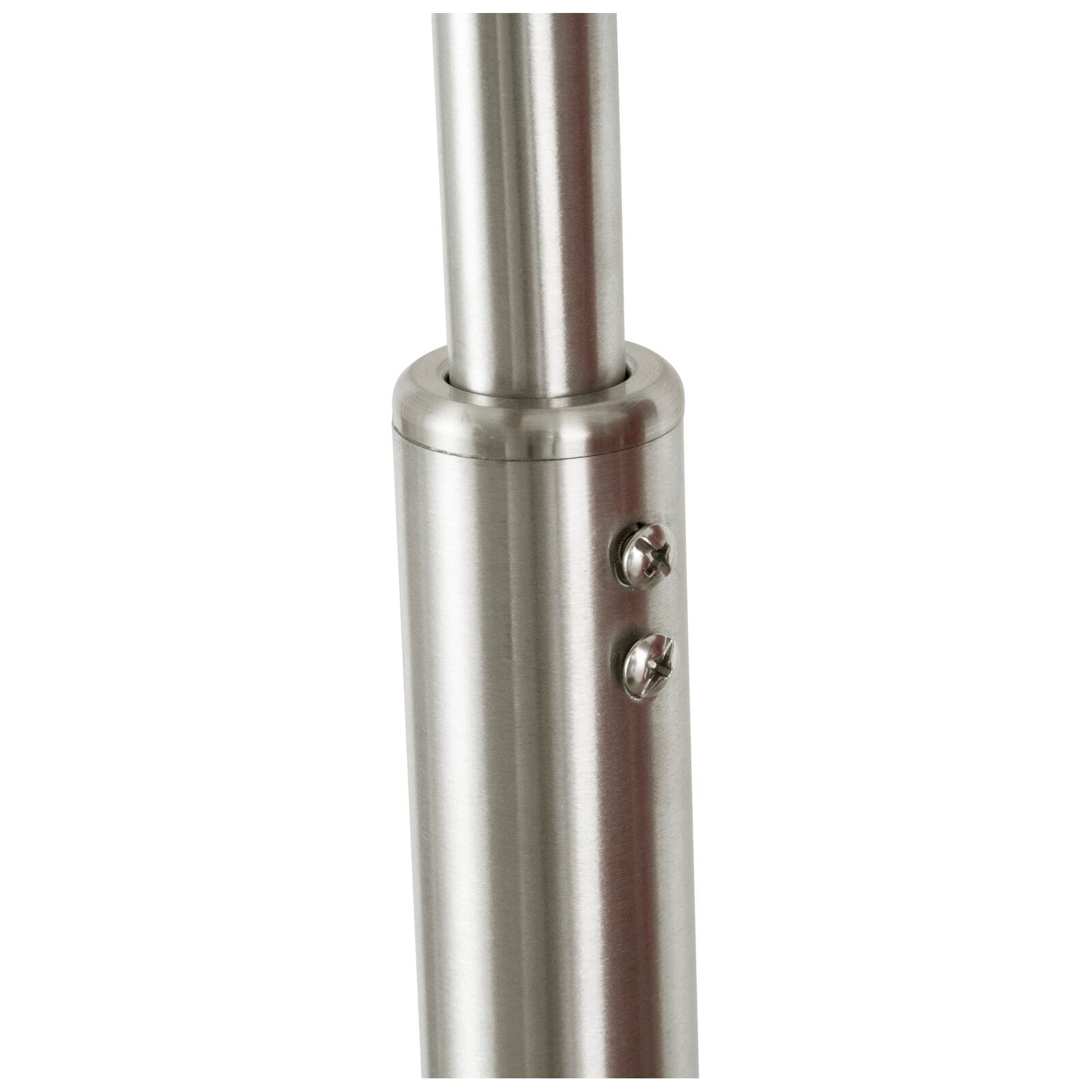 Lampadaire arqué réglable en acier Q-Max 81 avec abat-jour extra large et base en marbre