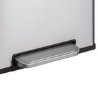 Poubelle de recyclage rectangulaire Qualiazero 16 gal (unité double 8 gal) - Acier inoxydable