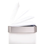 Poubelle de recyclage rectangulaire Qualiazero 16 gal (unité double 8 gal) - Acier inoxydable