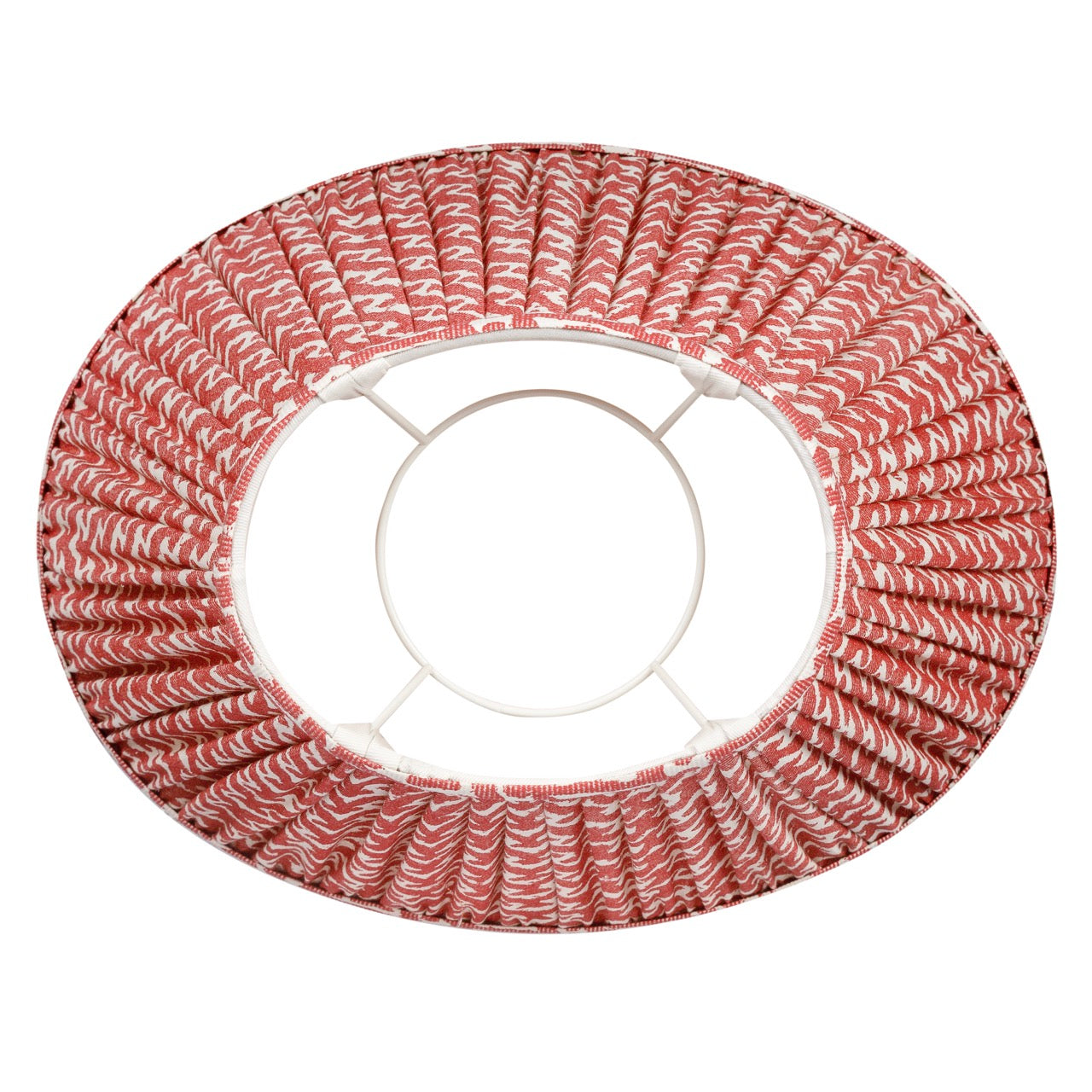 Abat-jour Fermoie en Rabanna Rouge