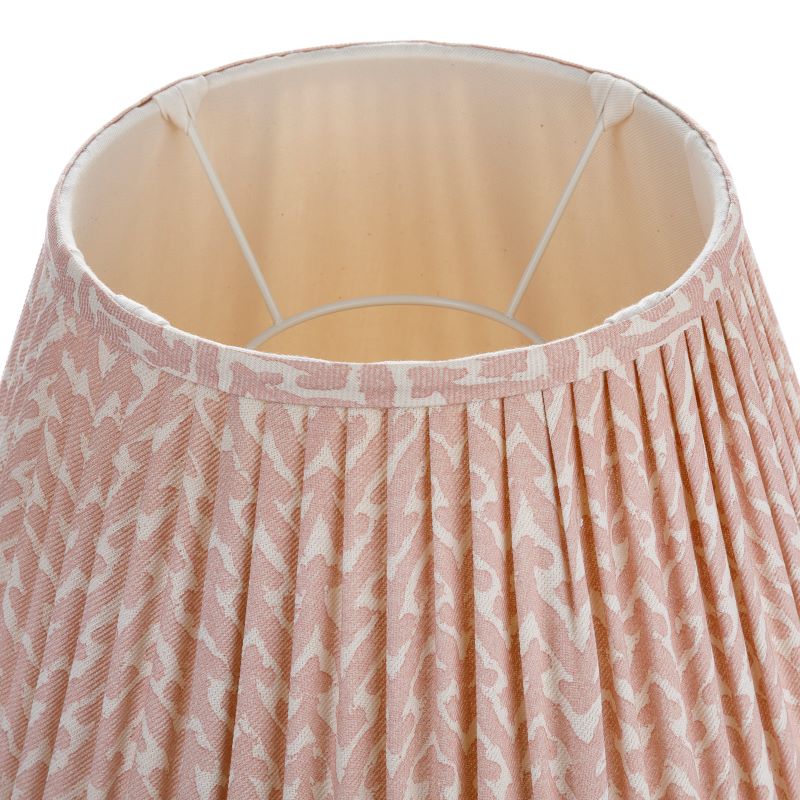 Abat-jour Fermoie en Rabanna rose clair