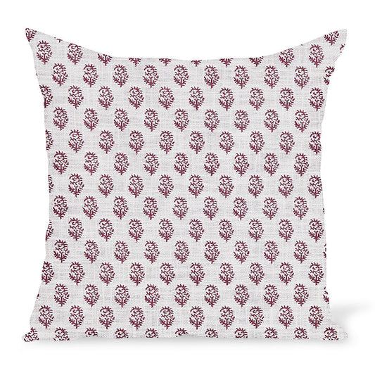 Coussin d'extérieur rose Rajmata de Peter Dunham Textiles