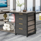 Bureau d'ordinateur réversible en forme de L, table d'écriture robuste, poste de travail