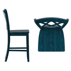 Chaises de comptoir Ronda à dossier double en X (lot de 2)