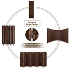 Paravent de séparation de pièce de 6 pieds de haut en fibre tissée, écran de confidentialité autoportant, écran pliant