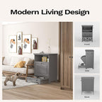 Station d'alimentation pour chiens Roomfitters avec 2 gamelles surélevées et armoire d'alimentation inclinable pour animaux de compagnie