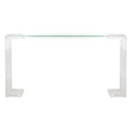 Console Safavieh Couture Camryn en acrylique transparent (60 l x 10 l x 30 h)