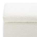 Banc de rangement SAFAVIEH Couture Sunneva Boucle - 61 po L x 20 po P x 19 po H - 61L x 20P x 19H