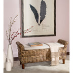 Banc SAFAVIEH Danna Brown - 43,9 x 14,8 x 21,1 - 44 L x 15 P x 21 H