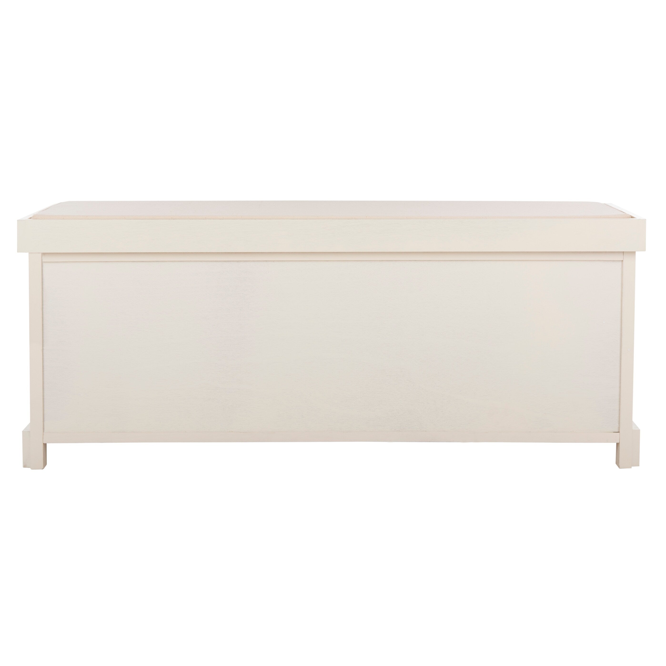 Banc de rangement SAFAVIEH Eola gris/blanc - 47 x 16,1 x 19,9 - 47 L x 16 P x 20 H
