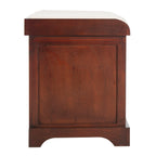 Banc de rangement tressé marron Euphemia de SAFAVIEH - 33,5 x 16,1 x 19,9 - 34 L x 16 P x 20 H