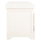 Banc de rangement tressé marron Euphemia de SAFAVIEH - 33,5 x 16,1 x 19,9 - 34 L x 16 P x 20 H