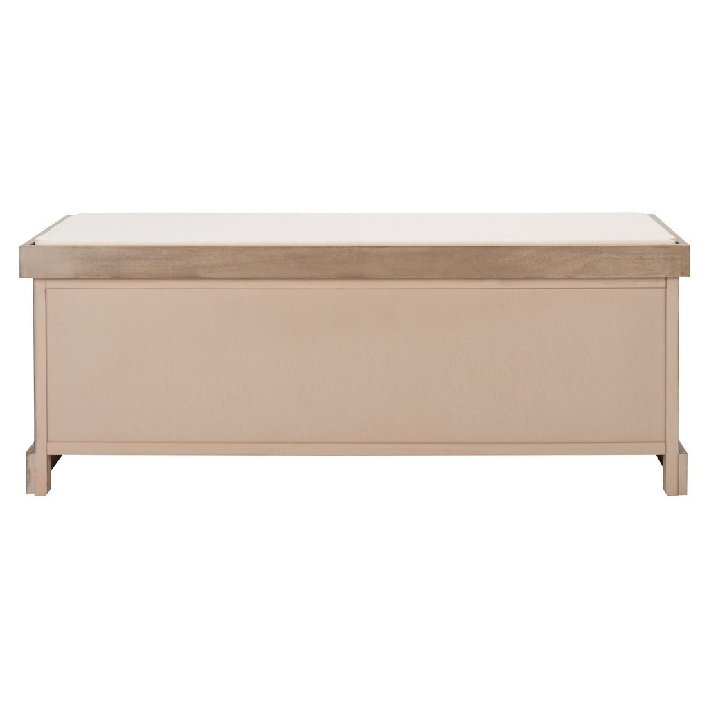 Banc de rangement à 3 tiroirs avec coussins SAFAVIEH Fiorello - 47,3 L x 15 L x 19 H - 47 L x 15 P x 19 H