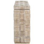 Console en rotin Mindel SAFAVIEH - 51 L x 14 P x 32 H