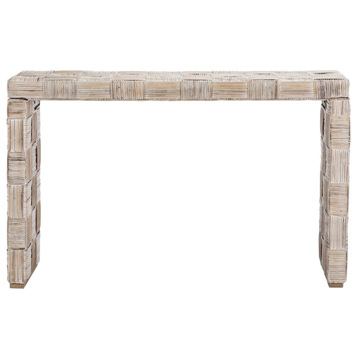 Console en rotin Mindel SAFAVIEH - 51 L x 14 P x 32 H