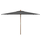 Parasol de marché à poulie en bois SAFAVIEH Outdoor Glauca de 11 pieds