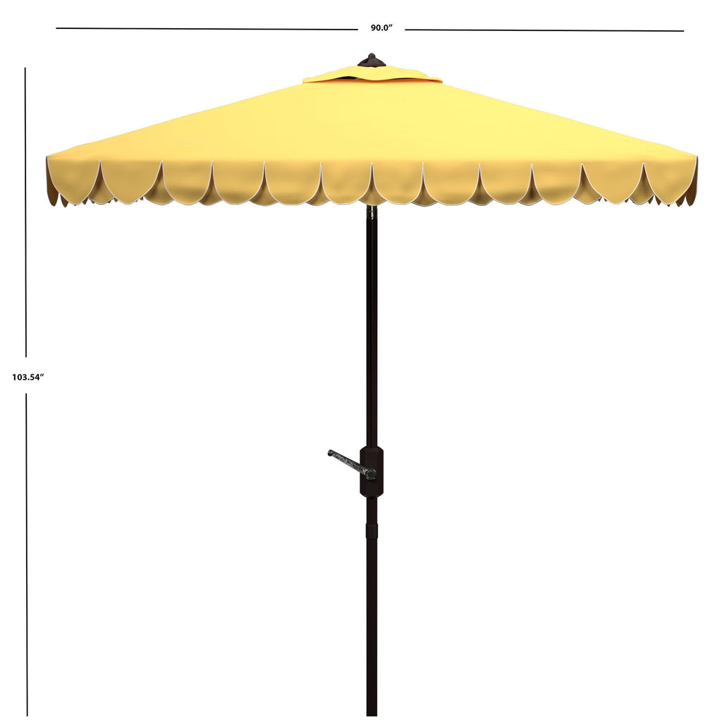 Parasol double toit SAFAVIEH Outdoor Kjerstin Valance 9 pieds