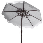 Parasol de marché double SAFAVIEH Outdoor Livia 9 pieds, base non incluse