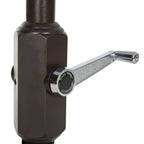 Parasol de marché double SAFAVIEH Outdoor Livia 9 pieds, base non incluse